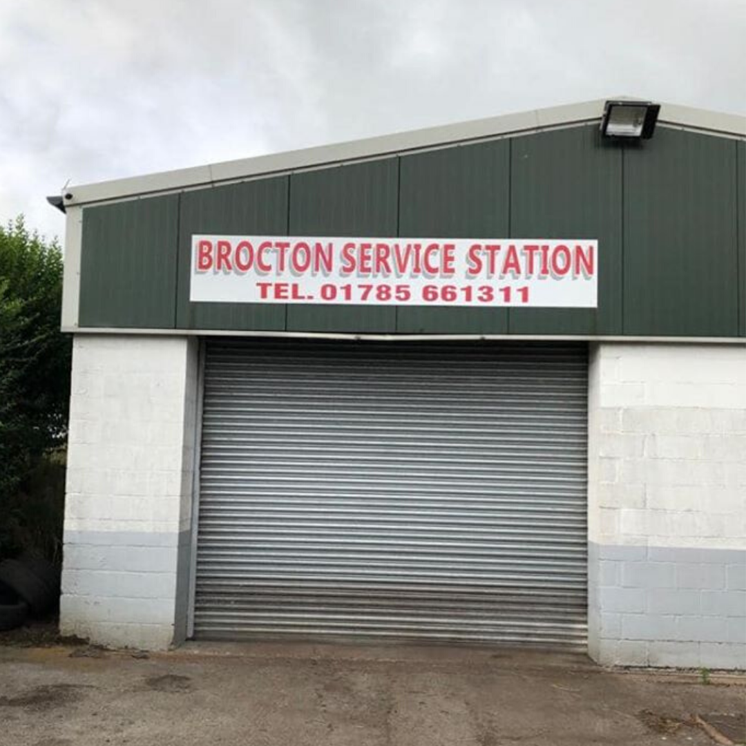 Shop fascia - Brocton Service Station